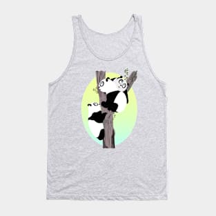 Pandas in a tree Tank Top